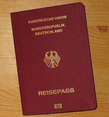 паспорт германии образец