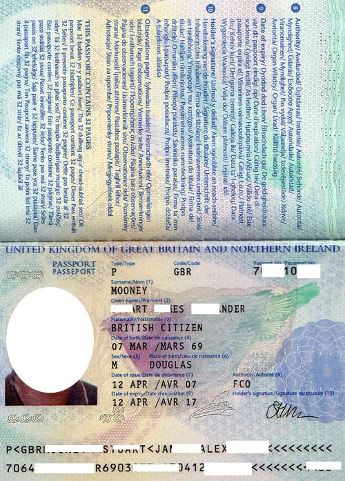 британский паспорт образец - фото 8