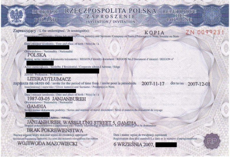 Приглашение в польшу какие документы Приглашение в польшу какие документы