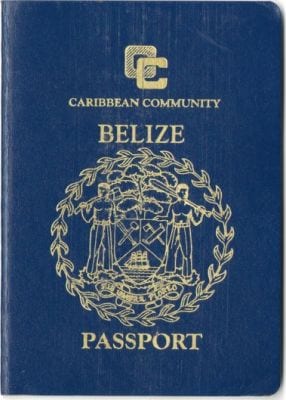 паспорт Белиза