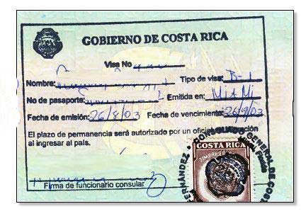 виза в Коста-Рику