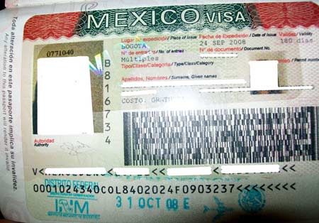 мексиканская виза