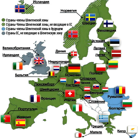 карта Европейского Союза
