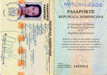 паспорт Доминиканской республики
