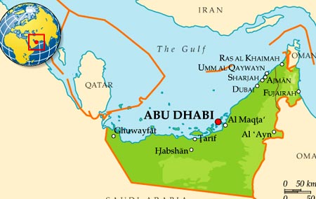 карта арабских эмиратов