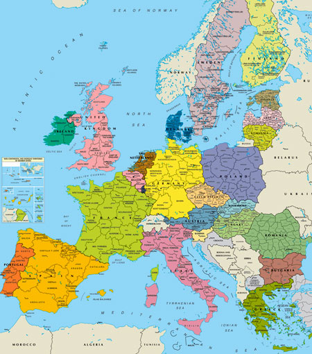 карта европейского союза
