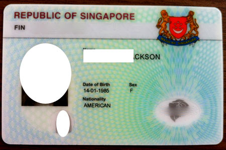 удостоверение личности в Сингапуре