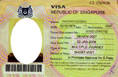 сингапурская виза