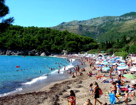пляж в Черногории