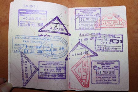 штампы в паспорте