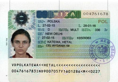 Польская национальная виза