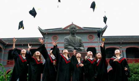 студенты в Китае