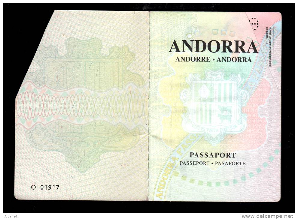 Паспорт Андорры