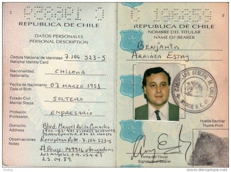 Паспорт гражданина Чили