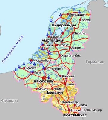План страны бельгия
