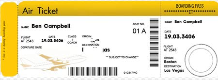 билет на самолет 