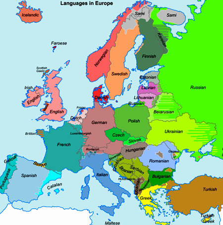 карта европы