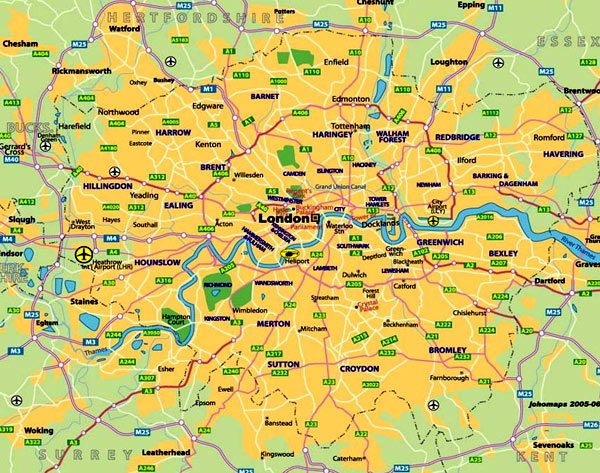 карта Лондона 