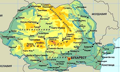  карта Румынии