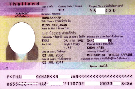 тайский паспорт