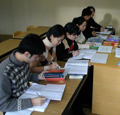 корейские студенты 