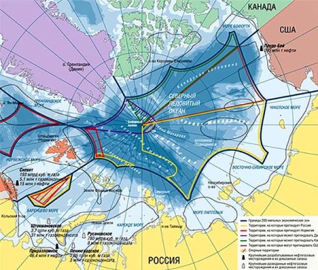 Карта морских границ россии