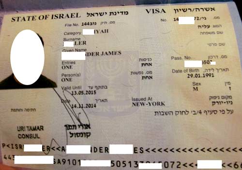 Израиль рабочая виза 