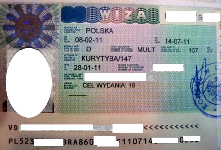 польская виза 