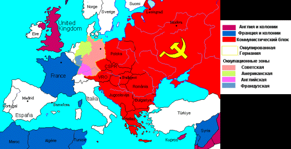 Раздел Европы после ВОв