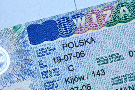 Электронная регистрация анкеты на получение визы в Польшу