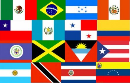 Флаги стран Латинской Америки