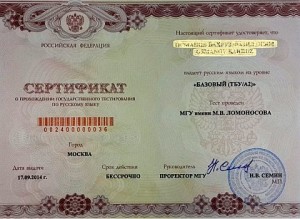 Паспорт проекта по русскому языку