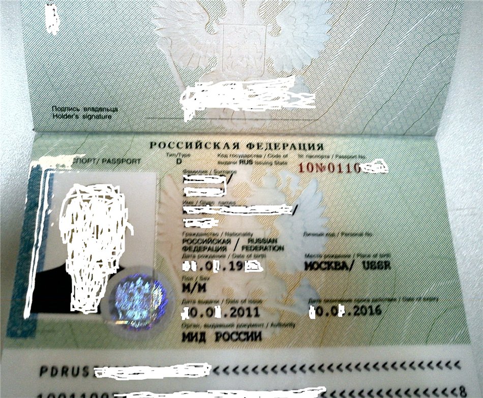 Дипломатический паспорт фото