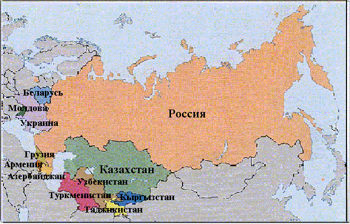 Граница России на карте мира