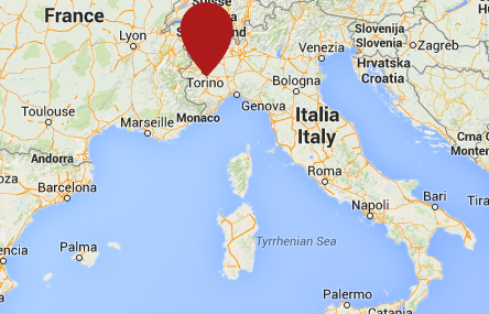 Турин на карте Италии