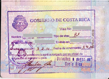 виза в Коста-Рику