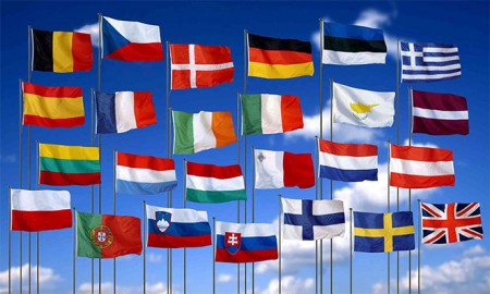 Флаги стран, входящих в шенген