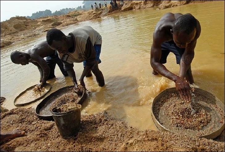 Добыча алмазов в Африке