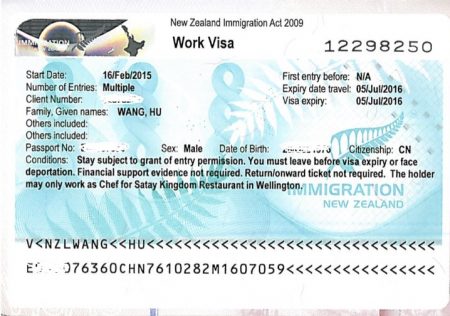 рабочая виза в Новой Зеландии