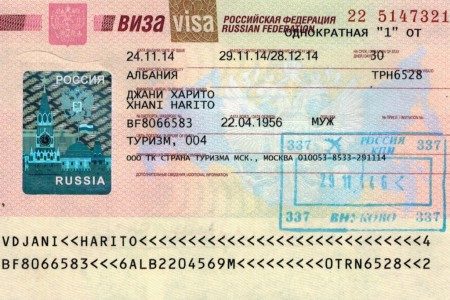 Туристическая виза в РФ