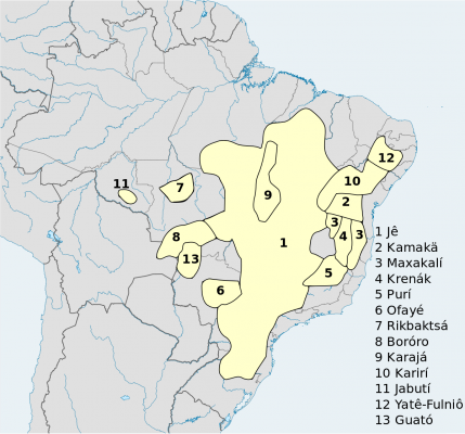 Регионы Бразилии, разговаривающие на языке лингва-жерал