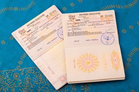 Виза в паспорте