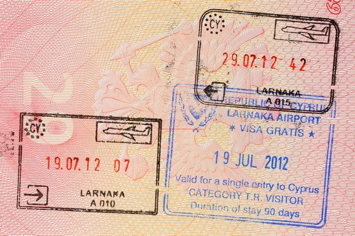 Штамп в паспорт