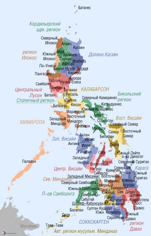 карта Филиппин