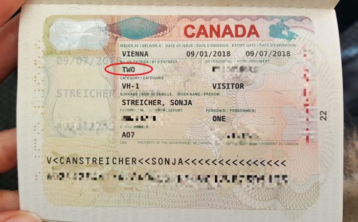 Двукратная транзитная виза в Канаду