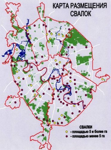 Карта экологии москвы и московской области 2022