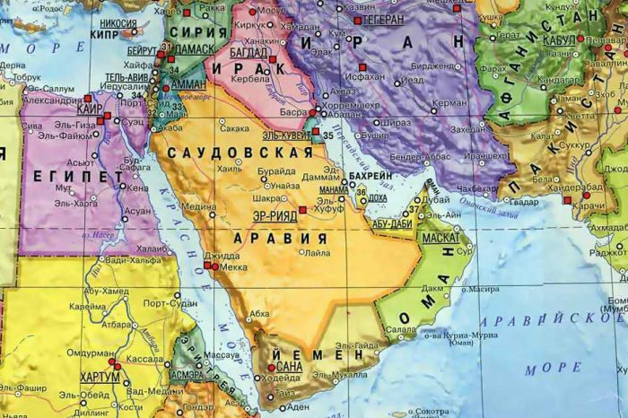 Саудовская Аравия на карте