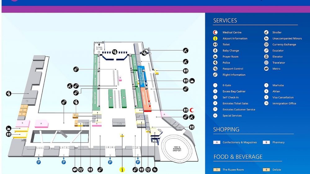 Аэропорт дубай транзитная зона схема