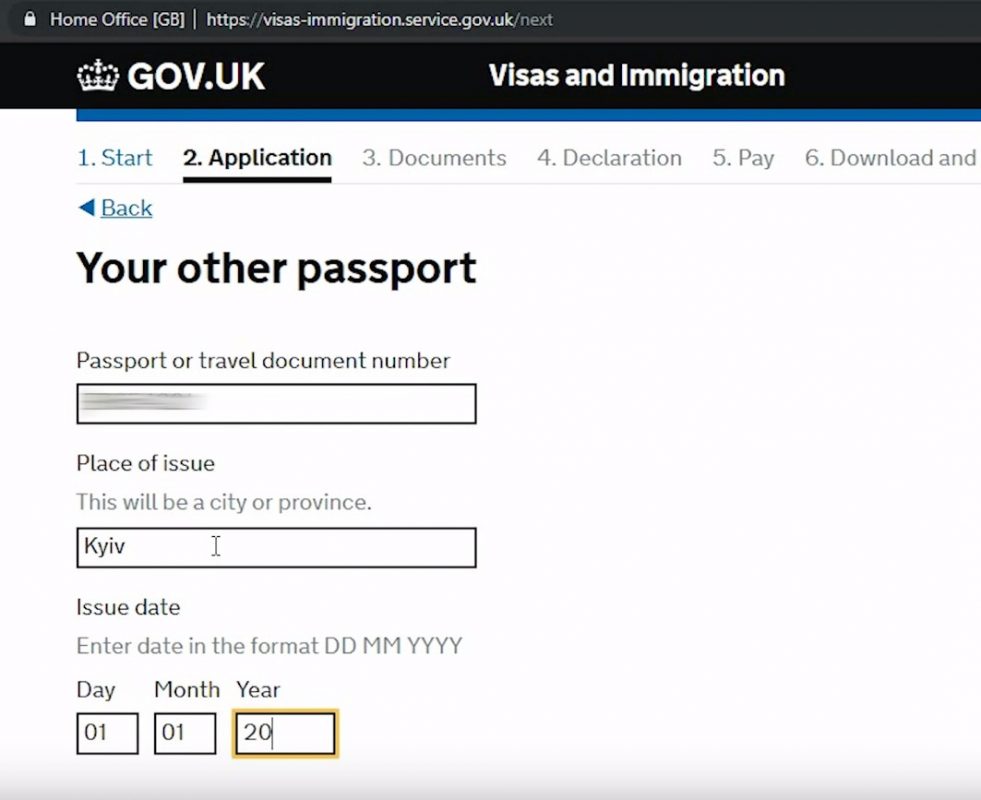 Анкета на визу в Великобританию в 2022 году: пример и образец ...