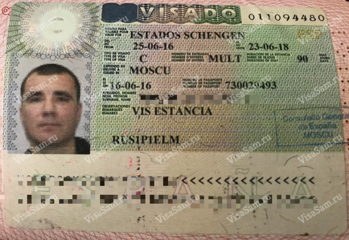 шенгенская виза в Испанию